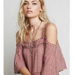 Free People Ethereal Dainty Flowy Renaissance Maxi Dress Size Small Dusty Rose Photo 14