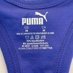 Puma Low Support Seamless Sports Bra Blue All Over Logo DryCELL Medium Photo 4