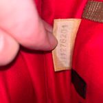 Dooney & Bourke Pebble Grain Leather Zip Zip Satchel Blue And Brown With Red Interior Photo 9