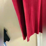 Victoria Collection New York dark red poncho knit silver studded One size NWT Photo 4