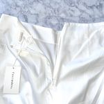 Foxiedox New Embroidered Cropped Pants Spellgirl Culottes White Blue Size Medium Photo 12