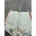 Nike Women's M Dri-fit Tempo Running Shorts Cream Tan Brown Brief Lined Athletic Photo 5