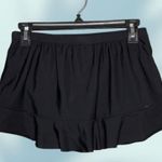 Aqua Green  Black Swim Hipster Elastic Waist Skirt Small Photo 1