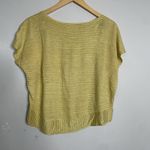 Eileen Fisher  Yellow Striped T Shirt Short Sleeve Tee 100% Organic Cotton Top XS Photo 1