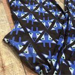 LuLaRoe  TC Leggings Blue Goat Print Tall & Curvy Rare Animal Pattern 12-16 Plus Photo 1