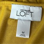 Loft Mustard Yellow Ruffle Scoop Neck Short Sleeve Top Size M Photo 7