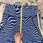 Sweaty Betty  Power womens leggings 7/8 length navy Light Blue Striped Size 6 US Photo 2