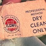 Vintage Mint Green Long Evening Gown V Neck Dress Rhinestone Detail est XS/S Blue Photo 6