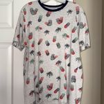 Free Planet  Pineapple and Palm Print Tee - Gray Photo 0