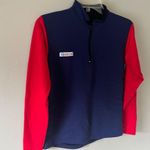 Vintage Sub4USA Navy and Red Long Sleeve Pullover Small Blue Photo 1