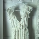 Trixxi  Floral Ruffle babydoll mini Dress back cut out back tie sz M Photo 4