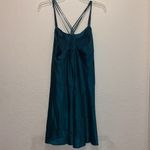Vintage Floral Embroidered Satin Slip Dress Size M Photo 5
