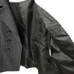 st. john's bay Women Sz L Grey Wool Cashmere Blend Double-Breasted Peacoat VTG Photo 7