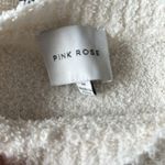 Pink Rose Dry Goods Star Sweater Size M Cream With Grey Stars Photo 1