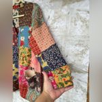 Hippie Dippie Patchwork Cardigan Sweater size medium Red Photo 7