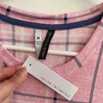 Jaclyn Intimates  Pink Plaid Nightgown Dress Women's Medium Short Sleeve Photo 2