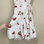 Rails Koreen Cherry Print Mini Ruffle Wrap Dress Size Small Photo 6