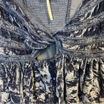 Free People Yours Truly Top Crushed Velvet Boho Top Blue (Wild Moon) Sz S NWOT Photo 8