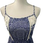 Japna Japan Blue Mandala Sleeveless Maxi Dress M Hand Made India Photo 2