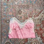 Verge Girl After Party Satin Lace Cami in Pink Photo 1