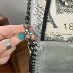 Dorse In Pelle Distressed Metallic Italian Leather Gun Metal Crossbody Silver Photo 8