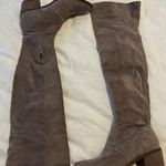 Over The Knee Boots Tan Size 7.5 Photo 0