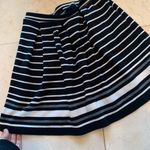 Max Studio  Striped Sz M Skirt Black White Gray Photo 2