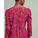 Anthropologie Maeve Jordain Runa Blouse XS Floral Button Front Photo 8