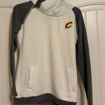Nba Cleveland Cavaliers Layered Pullover Hoodie Small White and Gray Gameday Couture Photo 0