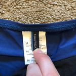 Nautica NWOT NEW  Dark Blue Turquoise White Belted Belt Swimwear Bikini BOTTOM 14 Photo 4