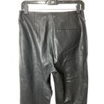 frame denim FRAME Pintuck Leather Trousers in Noir Black 8 New Womens Pants Photo 7