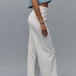 Anthropologie  Maeve The Colette Magic Fabric Ruffle-Hem Crop Wide-Leg, Size 34 Photo 6