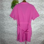 Lime n Chili NWT  OTT Barbie Pink Ruffle Button Down Romper Photo 4