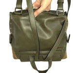 Nine West   Backpack Bag Olive Green w/tan suede accent.‎ Size Medium Photo 1
