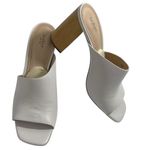 Botkier Ross Block Chunky Heel Slide Sandals White Size 8.5 Shoes Photo 1