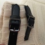 Chico's Chico’s Black Label Cream Buckle Poncho S/M Photo 2