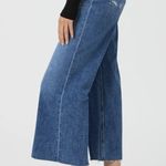 Paige  Anessa Petite Wide Leg Jeans in Rock Show Distressed Photo 2