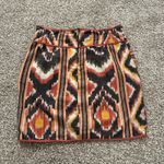 Anthropologie Staring at Stars  orange, black & cream cotton mini skirt size 10 Photo 2