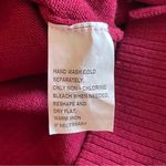 Jeanne pierre  Women’s Maroon Red Pullover Knit Sweater Long Sleeve, Small Photo 5