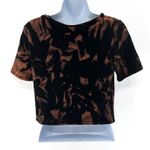 Urban Outfitters Better Be Bleached Distressed Tie Dye Vintage Look Graphic T-Shirt Crop Top Photo 1