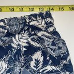 American Eagle Blue & White Tropical Floral Print High Rise Shorts Photo 7