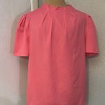 SheIn Rafferiza Pink Pleated Mock Neck Top L Coquette Girl Coconut Bubblegum Photo 0
