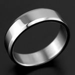 Boutique Titanium Plated Stainless Steel Ring Photo 0