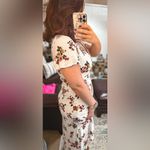 Crystal Doll  Pink Floral Tiered Boho Maxi Dress Sz S Photo 3