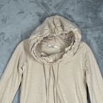 Boston Proper Shirt Womens Small Cream Jersey Knit Hoodie Casual Athleisure Photo 3