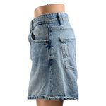 ZARA Women's Blue Light Wash High Rise Bermuda Boyfriend Denim Jean Shorts Sz 8 Photo 1