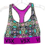 Victoria's Secret VSX Sport Magenta Printed Sports Bra Sz S Photo 4