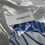 J. McLaughlin Newport Capri Pants Blue White Tropical Monstera Size M Photo 12