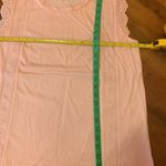 Banana Republic  top Medium Light Peach Tank Tie Sleeveless Eyelet Trim Crewneck Photo 1