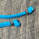 Aqua Blue Lace Halter Bikini Top Size L Photo 6